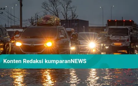 Arus Balik Tersendat Akibat Banjir Rob di Jalur Pantura Semarang-Demak