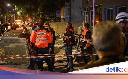 Serangan Rudal Iran Hantam Tel Aviv, 1 Warga Tewas dan Kerusakan Meluas