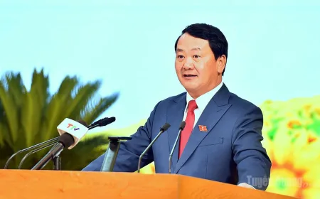 Pidato Sekretaris Partai Provinsi Tuyen Quang di Sesi Pertama DPRD Ke-20