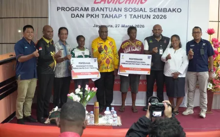Kantor Pos Salurkan Bantuan Sosial dan PKH Tahap Pertama untuk 913 KPM di Jayapura