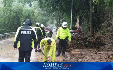 Longsor Nagreg Bandung Tutup Jalan, Lalu Lintas Kini Kembali Normal