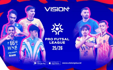 Jadwal dan Cara Nonton Pro Futsal League Indonesia 2025-2026 Minggu Ini di VISION+