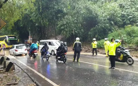 Longsor di Nagreg Akibat Hujan Lebat dan Hujan Es, Jalur Bandung-Garut Terhenti Sementara