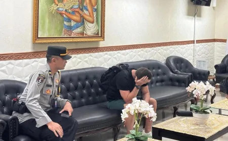 WN Inggris Bos Kriminal Buronan Interpol Ditangkap di Bandara Ngurah Rai Bali