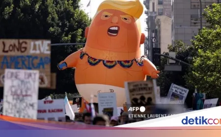 Demo No Kings di AS: Ribuan Protes Gaya Otoriter Presiden Trump