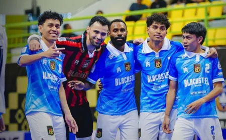 Hasil Pro Futsal League Indonesia 2025-2026: Black Steel Tundukkan Raybit FC 10-0