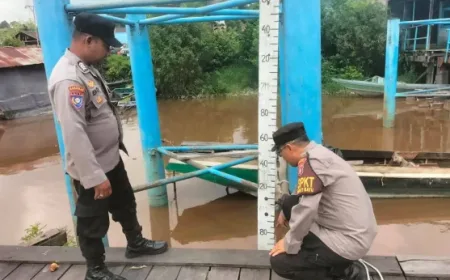 Air Sungai Rungan Naik, Warga Palangka Raya Diminta Waspada Banjir