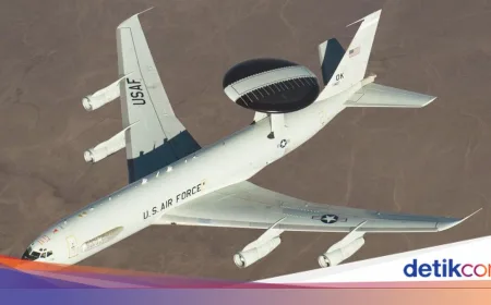 Pesawat AWACS E-3 Sentry Canggih Amerika Hancur Dihantam Rudal Iran di Saudi