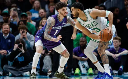 Jayson Tatum Bawa Celtics Menang 114-99 atas Hornets dengan Akurasi Buruk