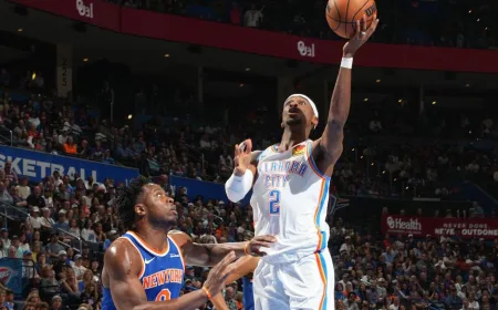 Shai Gilgeous-Alexander Pimpin Thunder Menang 111-100 Atasi Knicks Amankan Playoff