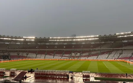 Hujan Deras Guyur SUGBK, Laga Saint Kitts and Nevis vs Kepulauan Solomon Ditunda 1 Jam