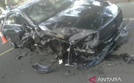 Penyebab Kecelakaan Dua Mobil di Tangerang Selatan: Kurang Konsentrasi Pengemudi