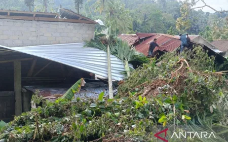 BPBD OKU Selatan Data 34 Rumah Warga Terdampak Banjir Bandang