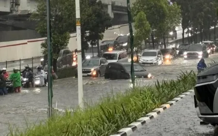 Banjir Parah di Jalan TB Simatupang Arah Fatmawati: Dampak Hujan Deras Jakarta