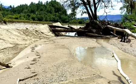 Irigasi Hancur Akibat Banjir Bandang, Ratusan Hektare Sawah di Gayo Lues Terancam