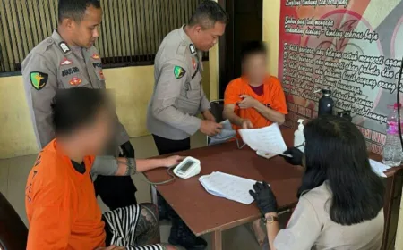 Biddokkes Polda Sulut Lakukan Deteksi Dini Penyakit Menular di Rutan