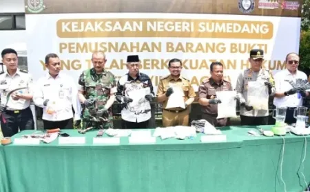 Barang Bukti Inkracht Dimusnahkan di Sumedang, Bukti Tegaknya Hukum