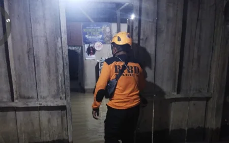 Banjir Setinggi 40 Cm Rendam 23 KK di Kabupaten Madiun Akibat Hujan Deras