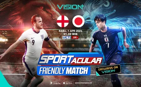 Cara Nonton Live Streaming Timnas Inggris vs Jepang di Vision+ Hari Ini