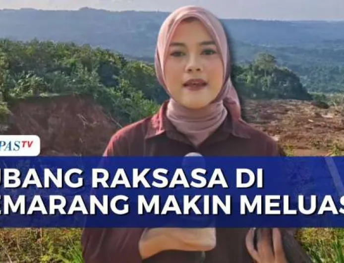 Longsor Lubang Raksasa di Semarang Dekati Permukiman, BPBD Pasang Early Warning System Digital