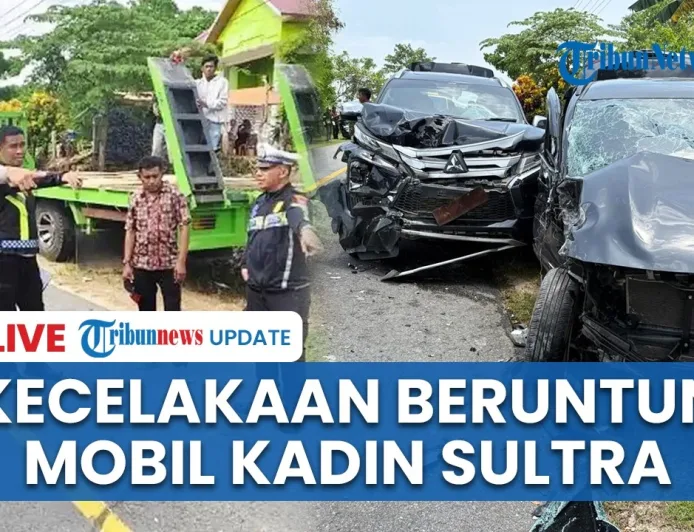 Kecelakaan Beruntun di Buton Libatkan Mobil 2 Kepala Dinas Sultra, 4 Luka-luka