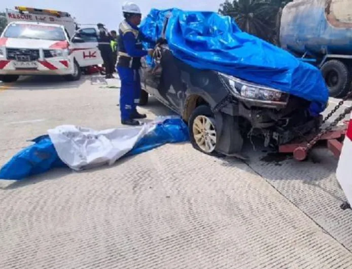 Kecelakaan Maut Mobil Innova Tabrak Truk di Tol Indrapura-Kisaran, 4 Tewas