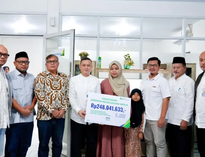 Santunan Rp248 Juta dari BPJS untuk Ahli Waris Sopir Truk Korban Kecelakaan Kerja