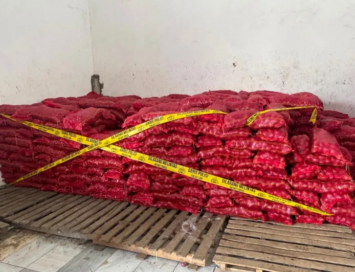Polresta Malang Bongkar Peredaran Bawang Bombai Impor Tak Sesuai Standar