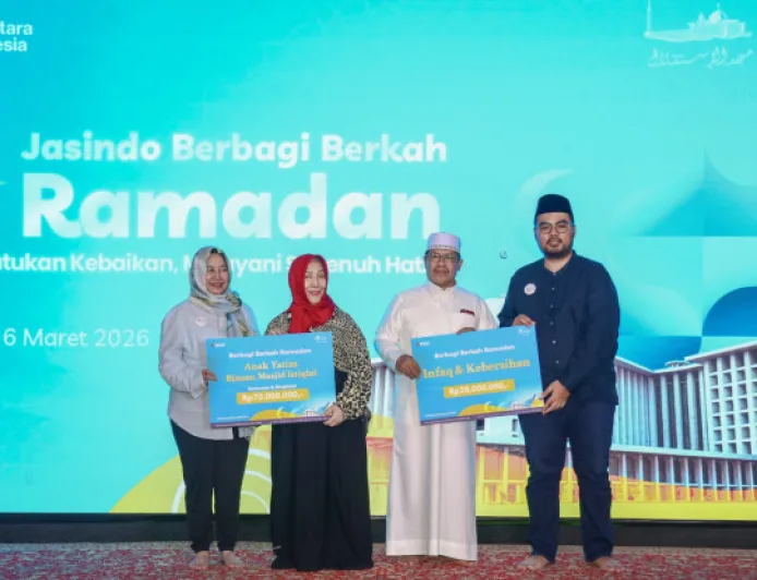Jasindo Perkuat SDM Lewat Aksi Sosial Berbagi Berkah Ramadan di Istiqlal