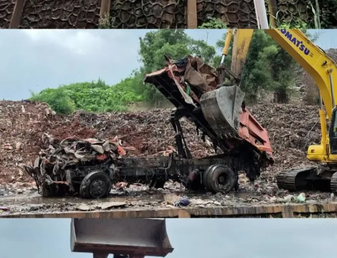 Longsor Bantargebang: Kondisi Truk Ringsek dan Evakuasi Darurat Sampah