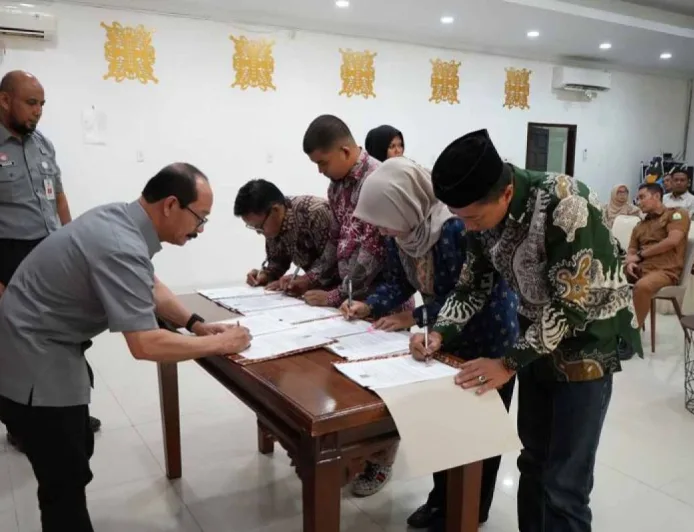Kemenkum Aceh Teken Kontrak dengan 31 Pemberi Bantuan Hukum Perkuat Akses Keadilan