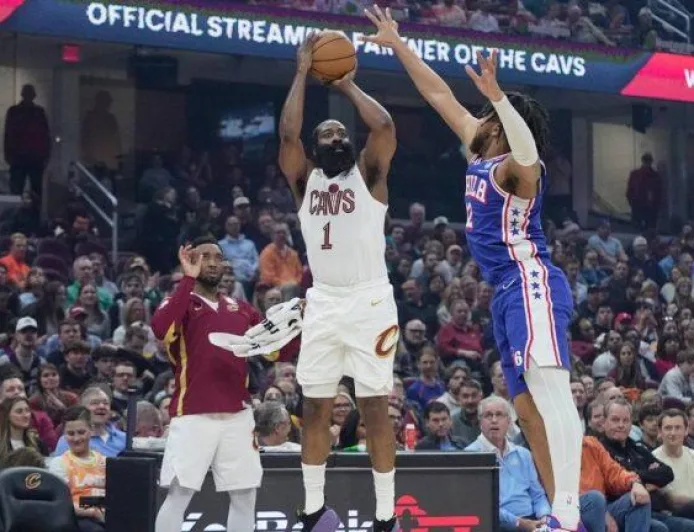 James Harden Cetak 29 Ribu Poin, Cavs Menang Telak atas 76ers