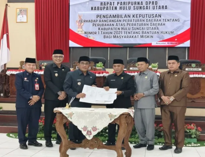 DPRD HSU Sahkan Perubahan Perda Bantuan Hukum untuk Masyarakat Miskin