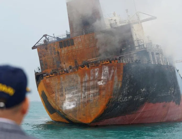 2 Kapal Tanker Asing Diserang di Perairan Irak, Satu Terbakar Parah