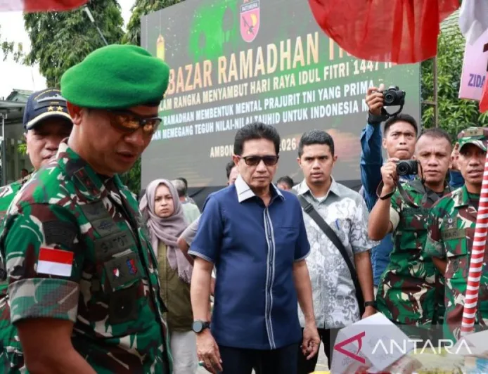 Kodam Pattimura Perkuat Kepedulian Sosial Lewat Bazar Ramadhan 2026 di Ambon