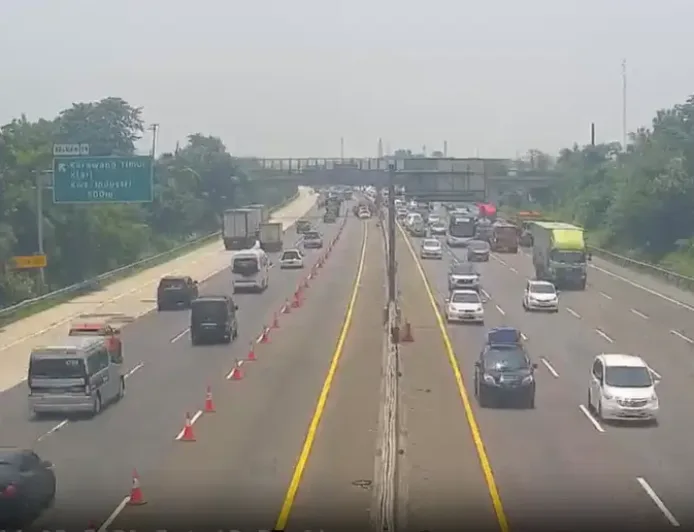 Arus Mudik Tol Japek Lancar Sore Ini, 2 Kecelakaan Terjadi di Tol Semarang