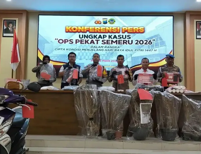 Polres Kediri Ungkap 142 Kasus Kriminal Jelang Idul Fitri, Termasuk Perakitan Petasan