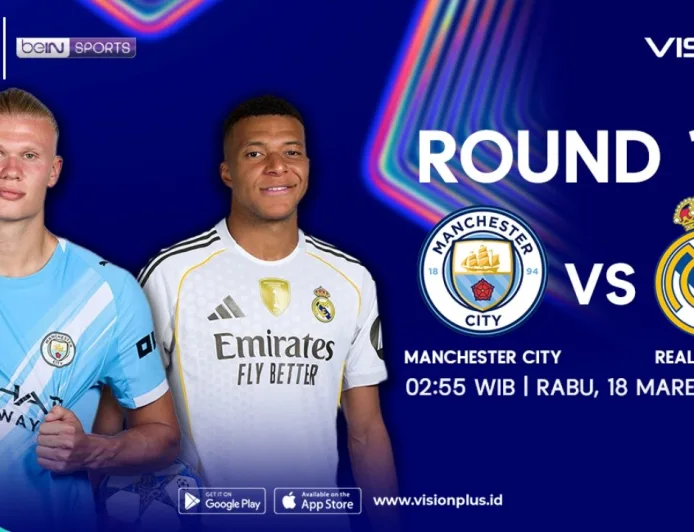 Jadwal Live Streaming Manchester City vs Real Madrid 16 Besar Liga Champions 2025-2026