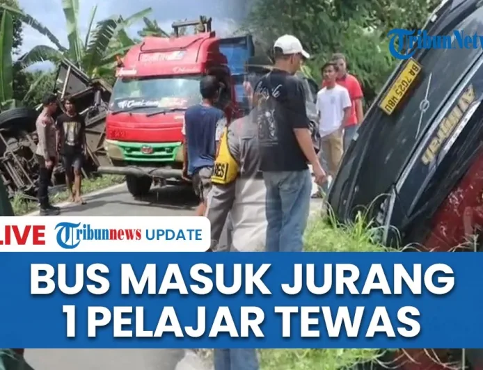 Kecelakaan Maut Bus PO Anugerah di Lahat: 1 Pelajar Tewas, Sopir Hilang Kendali