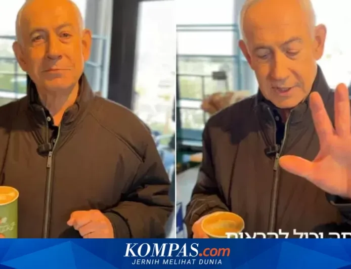 Video PM Israel Benjamin Netanyahu Ngopi di Kedai Kopi Diduga Hasil AI, Ini Buktinya
