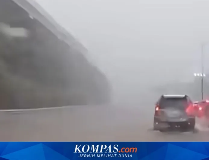 Banjir 30 cm di Tol Jagorawi Picu Macet dan Penutupan Rest Area KM 10