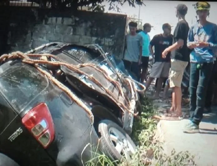 Kecelakaan Mobil Pemudik Jakarta Terguling di Bantul, 1 Tewas 7 Luka