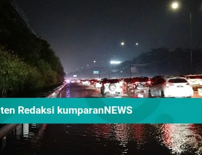 Banjir Genangi Tol Jagorawi Km 12, Rekayasa Lalu Lintas Diberlakukan Segera