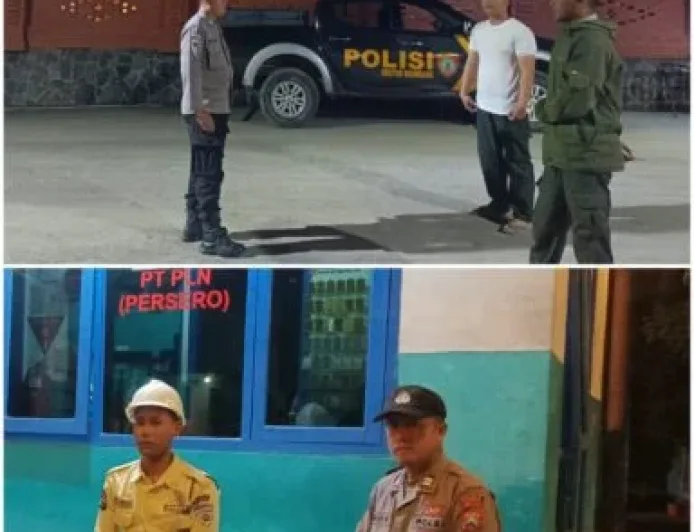 Polsek Ngimbang Gelar Patroli Blue Light Cegah Kriminalitas dan 4C Pasca Idul Fitri