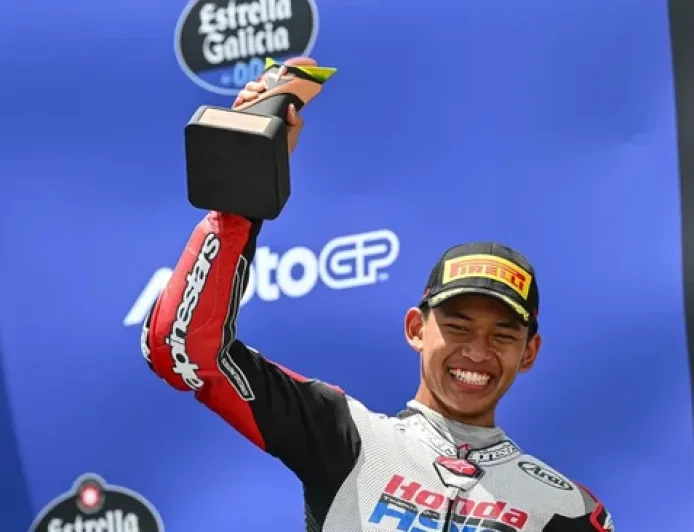 Veda Ega Pratama Cetak Sejarah, Jadi Pembalap Indonesia Pertama Raih Podium Moto3