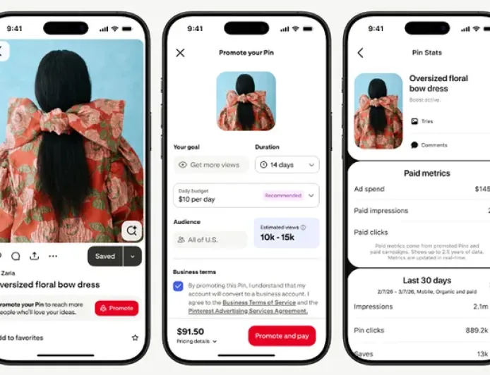 Pinterest Hadirkan Fitur Promote a Pin untuk Mempermudah Pemasar Tampilkan Konten