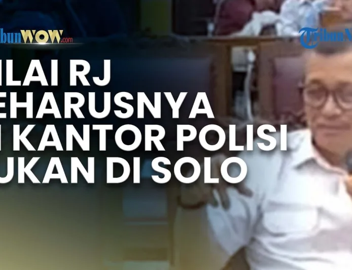 Eks Wakapolri Kritik Proses Restorative Justice di Solo: Bisa Rusak Tatanan Hukum