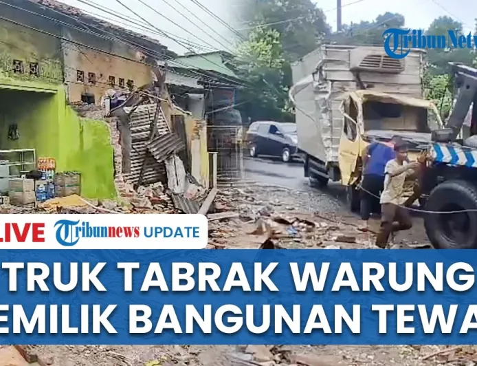 Kecelakaan Maut Truk Box Hantam Warung di Cipendeuy Subang, 1 Tewas