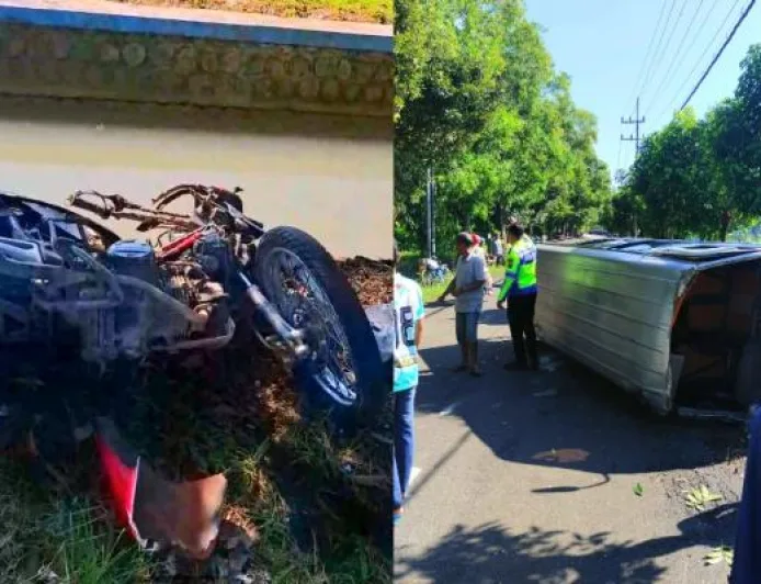 Kecelakaan Maut di Jalan Monginsidi Bojonegoro, 1 Pemotor Tewas di TKP