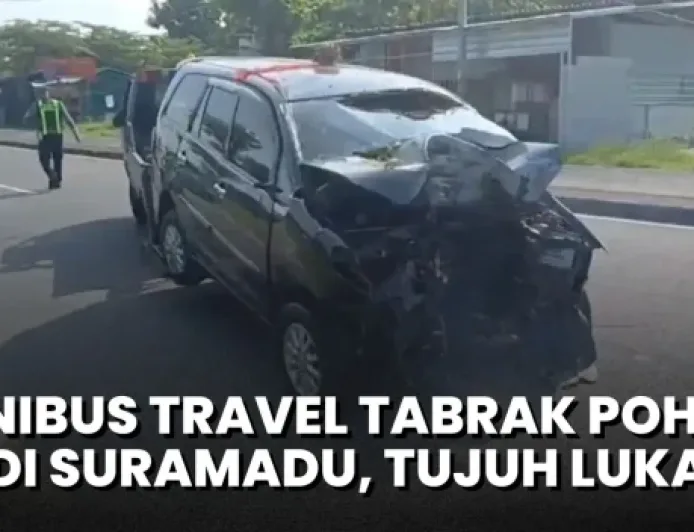 Minibus Travel Kecelakaan di Jalur Suramadu, 7 Luka Parah, Sopir Diduga Microsleep